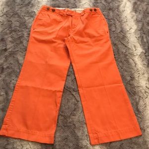 Tommy Hilfiger Womens Orange Pants Sz 6 Wide Leg